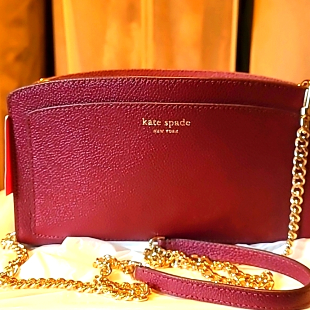 NWT - Kate Spade Margaux East West Crossbody in Deep Cherry